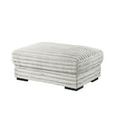 Embrace 41" Ottoman-White