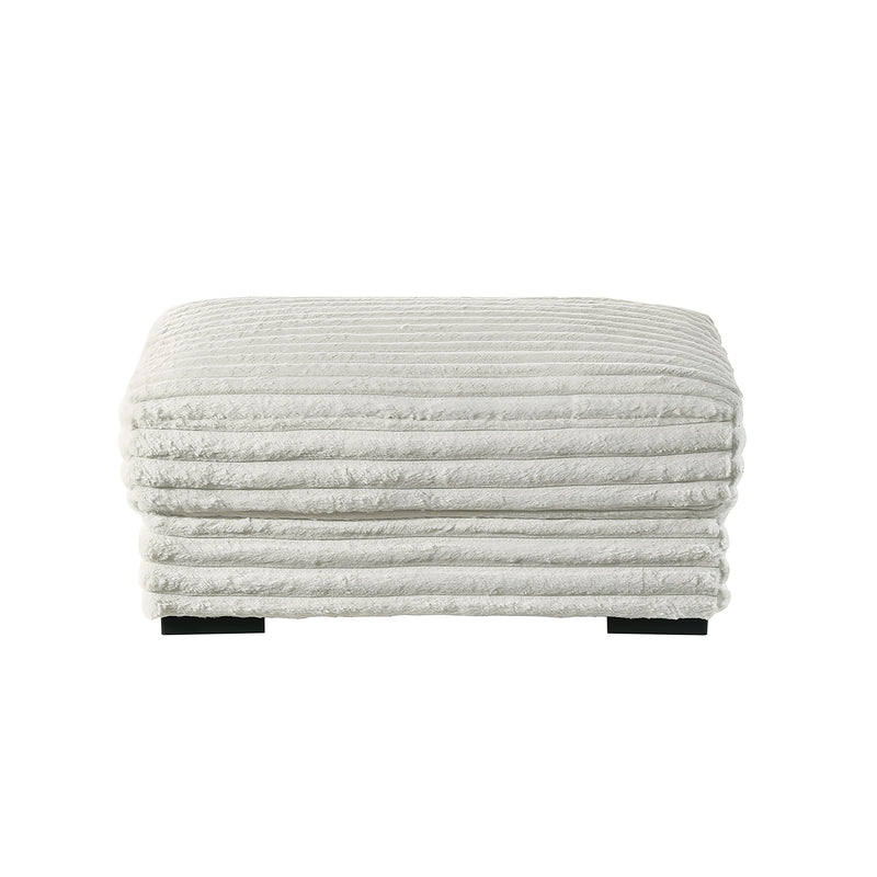 Embrace 41" Ottoman-White