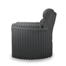 Embrace Swivel Accent Chair-Charcoal