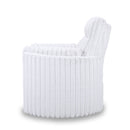 Embrace Swivel Accent Chair-White