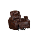 Chester Glider Recliner W/Pwr Hr & Fr-Brown