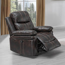 Kellen Glider Recliner-Brown