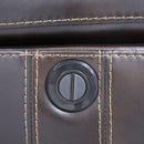 Kellen Sofa W/ Drop Down Tray & Pwr Fr-Brown