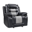 Nikko Glider Recliner W/Pwr Fr-Black/Gray