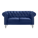 Emma Crystal Loveseat-Royal Blue