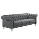 Emma Crystal Sofa-Gray