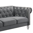 Emma Crystal Sofa-Gray