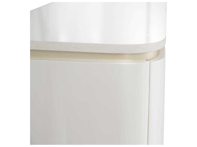 AICO Furniture London Place Media Cabinet in Creamy Pearl