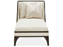 AICO Paris Chic Armless Chaise Cremini in Espresso