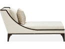 AICO Paris Chic Armless Chaise Cremini in Espresso