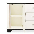 AICO Furniture Tuxedo Sideboard in Piano Keyboard
