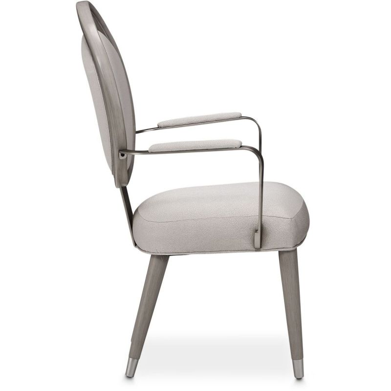 AICO Eclipse Arm Chair (Set of 2) in Moonlight