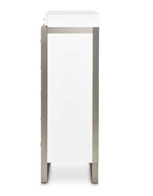 AICO Marquee Chest in Cloud White