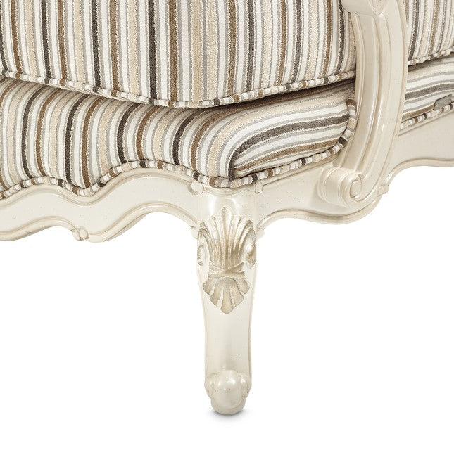 AICO Lavelle Bergere Wood Chair Birch in Classic Pearl