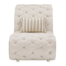 AICO Chamberi Chaise in Ivory Classic Pearl