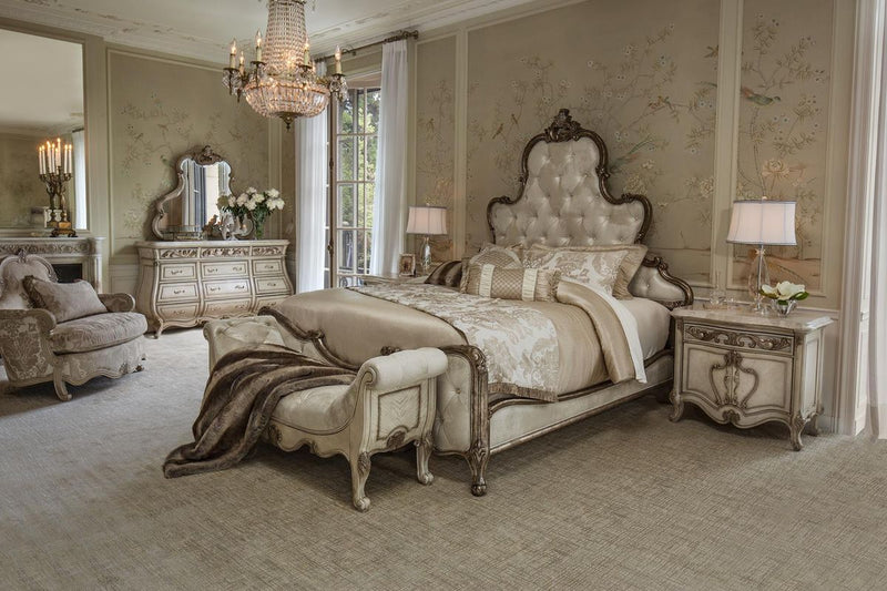 Aico Platine de Royale Bed Bench in Champagne