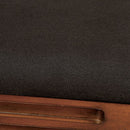 MELINA Brown Cherry/Black Arm Chair