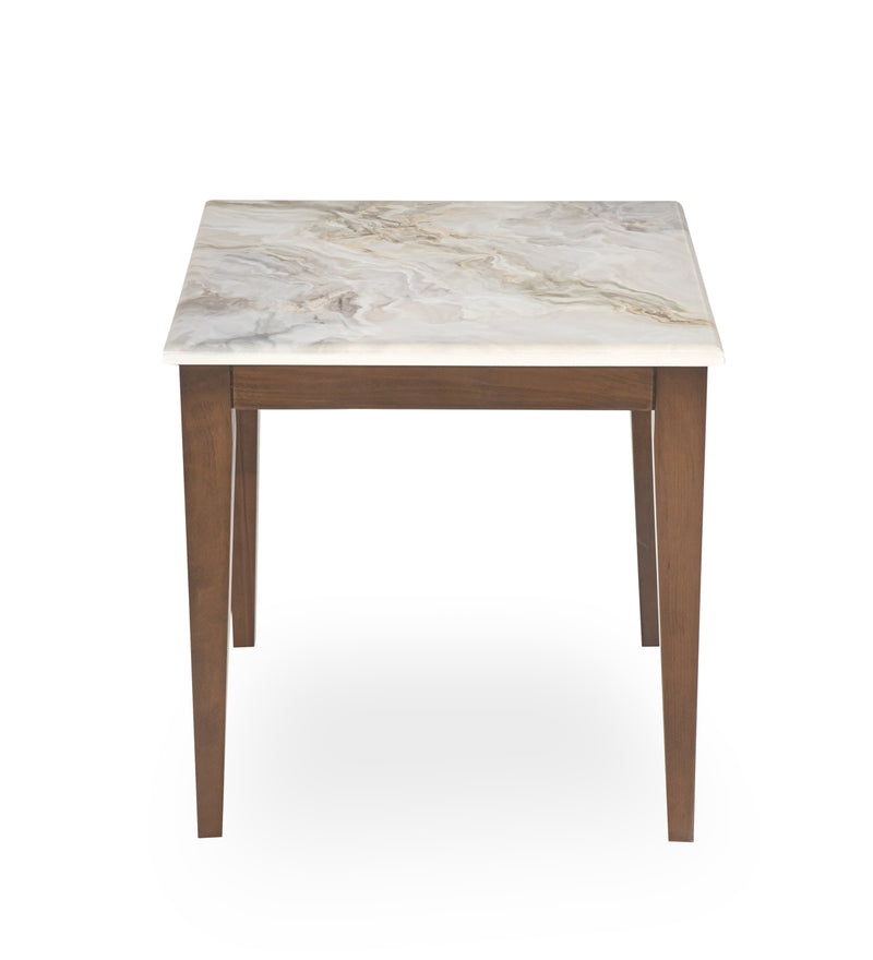 AICO Balboa End Table in Warm Walnut