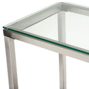 AICO Furniture Diversey ConsoleTable with Glass Top