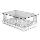 AICO Furniture Montreal Cocktail Table with Glass Top image