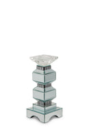 AICO Montreal 2-Tier Mirrored Candle Holder w/Crystal Accents (2/pack)