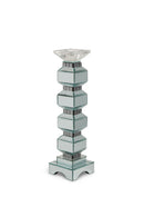 AICO Montreal 4-Tier Mirrored Candle Holder w/Crystal Accents (2/pack)