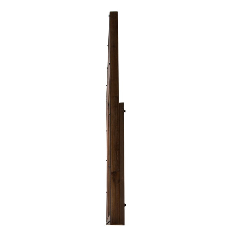 AICO Brooklyn Walk Mirror in Burnt Umber