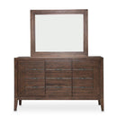 Aico Carrollton Sideboard Mirror in Rustic Ranch