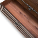 Aico Carrollton Drawer Chest in Rustic Ranch