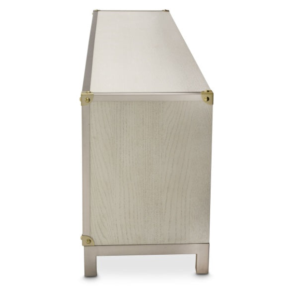 AICO Furniture Menlo Station TV Console in Eucalyptus
