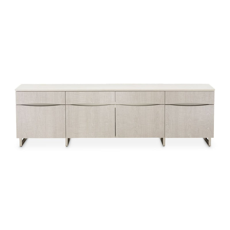 AICO Marin Media Cabinet in Greige