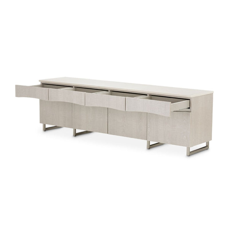 AICO Marin Media Cabinet in Greige