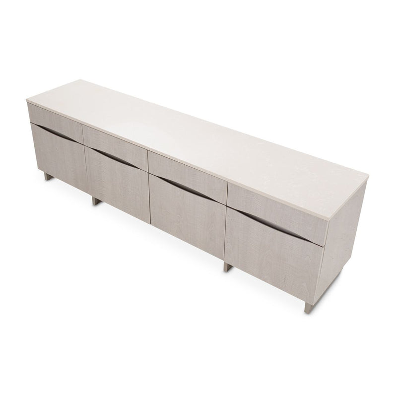 AICO Marin Media Cabinet in Greige