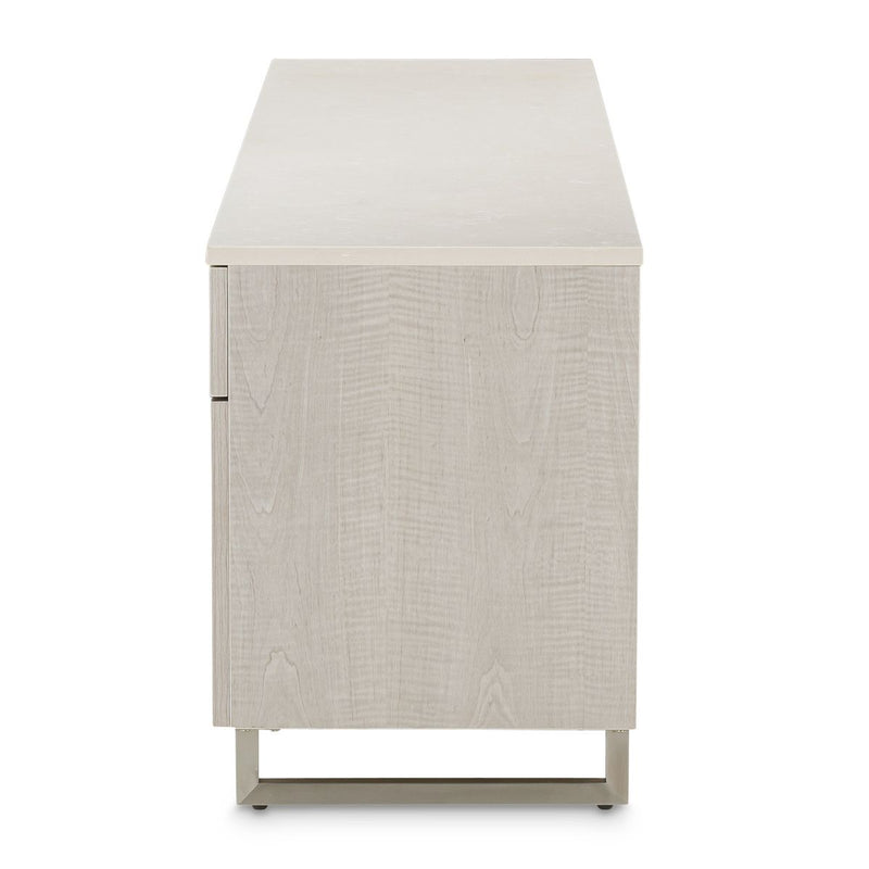 AICO Marin Media Cabinet in Greige