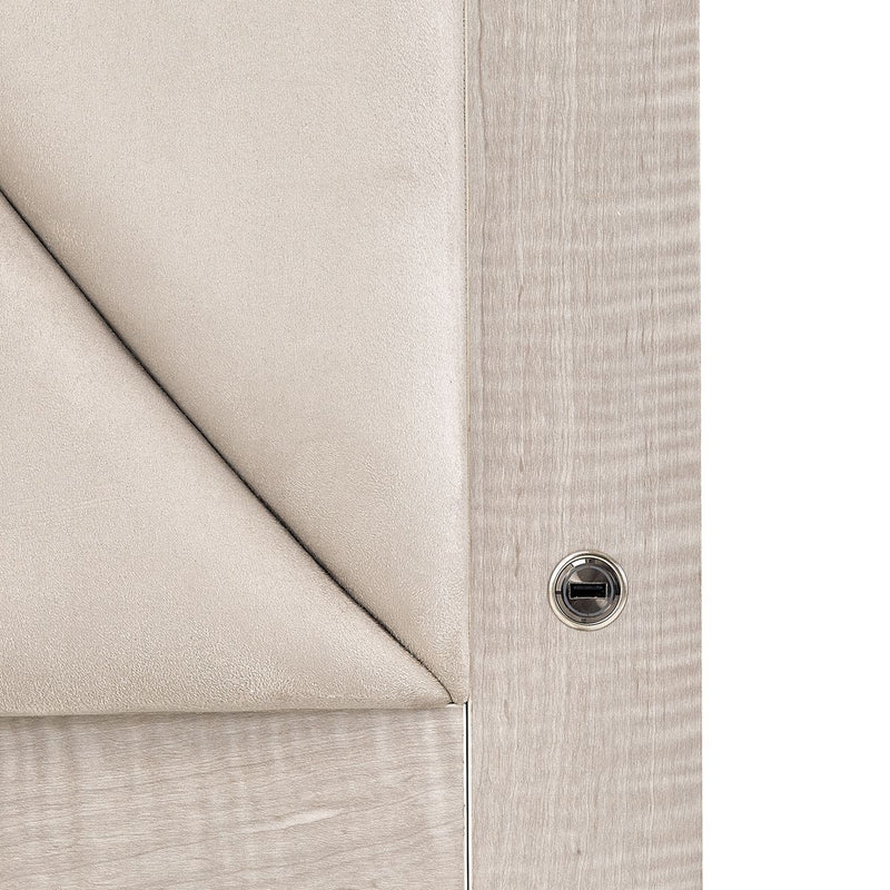 AICO Marin Cal King Panel Bed in Greige
