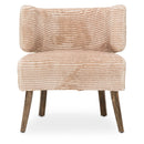 AICO Furniture A La Carte HalfMoon Curved Back Chair in Boardwalk