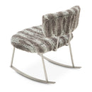 AICO Furniture A La Carte Pebble Beach Rocker Chair in Moondust