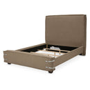 AICO Furniture Penninsula Queen Upholstered Bed in Khaki