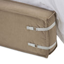 AICO Furniture Penninsula Queen Upholstered Bed in Khaki
