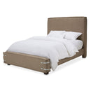 AICO Furniture Penninsula Queen Upholstered Bed in Khaki image