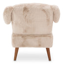 AICO Furniture A La Carte Puppy Armless Chair in Capri