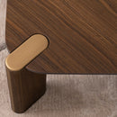 AICO Furniture Amora Cocktail Table in Eggshell Walnut