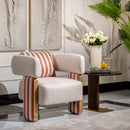 AICO Furniture Amora Chair Ash in Eggshell Walnut