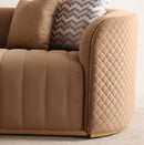 AICO Furniture Ariana Sofa in Caramel Gold