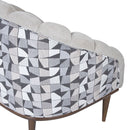 AICO Balboa Accent Chair in Warm Walnut