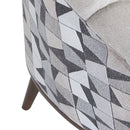 AICO Balboa Accent Chair in Warm Walnut