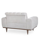 AICO Balboa Chair And A Half in Warm Walnut