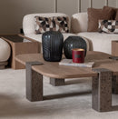 AICO Furniture Bristol Point Large Cocktail Table in Saddle Brown