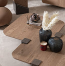 AICO Furniture Bristol Point Medium Cocktail Table in Saddle Brown