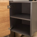 AICO Furniture Bristol Point Console Table in Saddle Brown